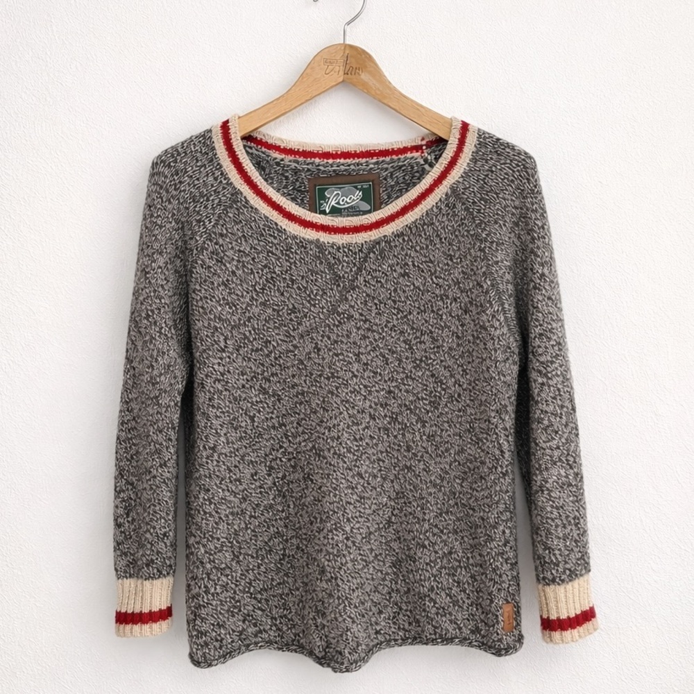 Roots Wool Blend Cabincore Knit Sweater - Medium